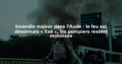 Incendie majeur dans l'Aude : le feu est désormais « fixé », les pompiers restent mobilisés