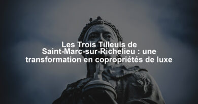 Les Trois Tilleuls de Saint-Marc-sur-Richelieu : une transformation en copropriétés de luxe