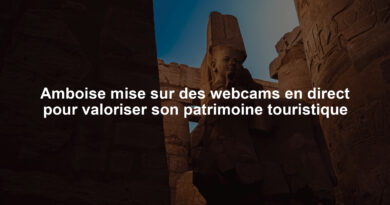 Amboise mise sur des webcams en direct pour valoriser son patrimoine touristique