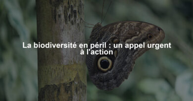 La biodiversité en péril : un appel urgent à l'action