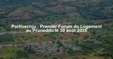 Portivechju : Premier Forum du Logement au Pruneddu le 30 août 2025