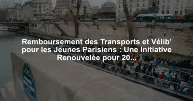 Remboursement des Transports et Vélib’ pour les Jeunes Parisiens : Une Initiative Renouvelée pour 2025 - 2026