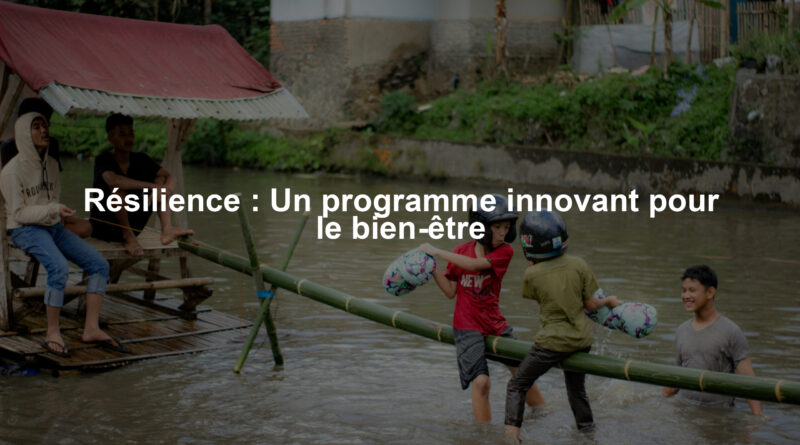 Résilience : Un programme innovant pour le bien-être