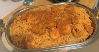 spaghetti aux fruits de mer🦐🦑🦪