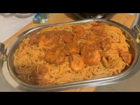 spaghetti aux fruits de mer🦐🦑🦪