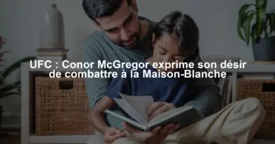 UFC : Conor McGregor exprime son désir de combattre à la Maison-Blanche