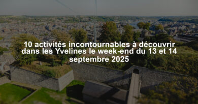 10 activités incontournables à découvrir dans les Yvelines le week-end du 13 et 14 septembre 2025