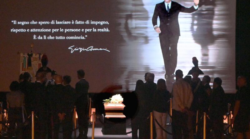 A Milan, l’adieu à Giorgio Armani