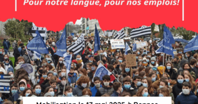 Appel à manifester pour la culture bretonne, la politique linguistique et les emplois le 17 mai à Rennes. - Parti Breton