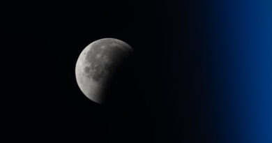 NASA astronaut Zena Cardman captured this shot of the total lunar eclipse of Sept. 7-8, 2025 from the International Space Station.