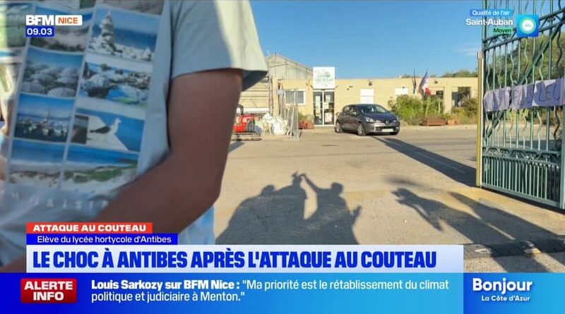 Attaque au couteau au lycée horticole d'Antibes, un élève témoigne sur BFM Nice Côte d'Azur