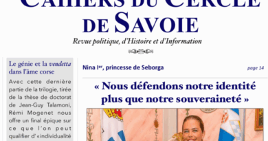 Cahiers du Cercle de Savoie n° 7: articles académiques sur l’histoire de la Savoie et la littérature corse