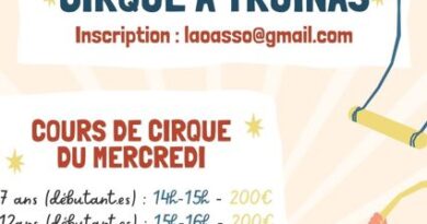  Cours de cirque enfants – Entrainement adultes – Truinas