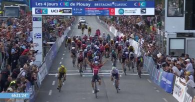 Cyclisme : De Lie s'impose au sprint à Plouay, Madouas fait le show
