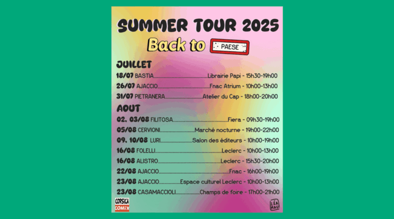 [Dédicaces] Corsica Comix – Summer Tour 2025 : retour sur un été convivial et deux rendez-vous à ne pas manquer
