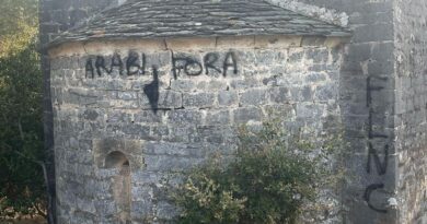 Des tags "Arabi Fora" et "FLNC" retrouvés sur une église classée à Poggio d'Oletta