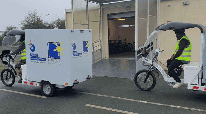 Emmaüs Cholet : deux vélos-cargos pour la collecte - ecomaison