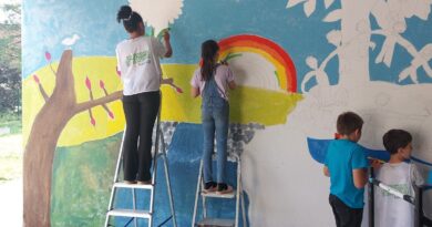 FRESQUES À L'ÉCOLE DE SAINT SOSY (46), avec les enfants... - Marie BAZIN