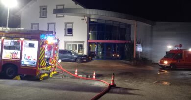 Feu dans une gaine de séchage au Blanchiment Crouvezier à Gérardmer