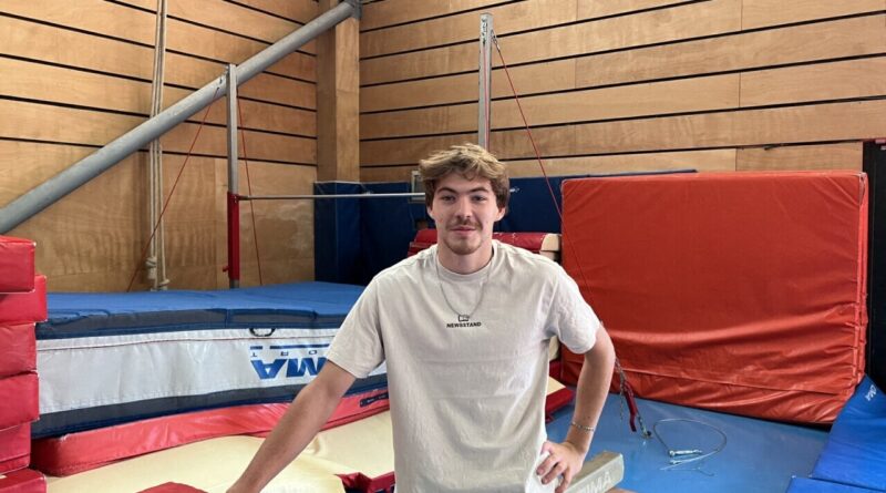 Florent développe le parkour, dans le style Yamakasi, au club de gymnastique de Gournay-en-Bray
