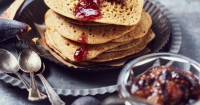 Galettes d’épeautre et compotée de figues