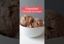 Glace au chocolat à 3 ingrédients | Aucune machine nécessaire !