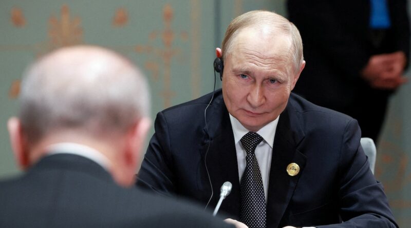 Le président russe Vladimir Poutine au sommet de l'Organisation de coopération de Shanghai (OCS), à Tianjin, en Chine.