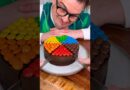 How to eat CHOCOLATE CAKE properly like DAD?😁❤️🍰| CHEFKOUDY