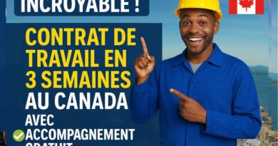 Incroyable! Contrat de Travail en 3 semaines au Canada avec accompagnement gratuit