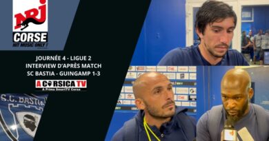 J4 - Interviews d'après match : SC Bastia - Guingamp 1-3.