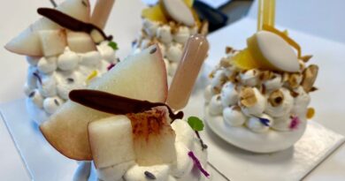 "L'Aixoise", la pavlova à la crème d'amande de Fanny Markiewicz