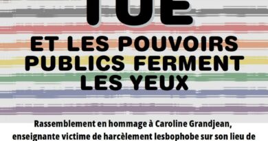 La lesbophobie tue ! Rassemblement samedi 6 septembre. – Confédération nationale du travail – UD 69