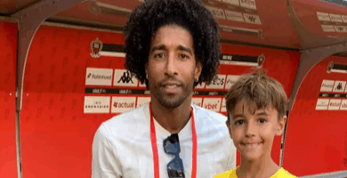 Lauréat d’un concours, le jeune Tendasque Lorenzo a assisté à une victoire de l’OGC Nice aux premières loges