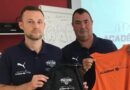 Le Poitiers Basket 86 rebaptise son centre de formation "Académie Vyv Ambulance" dans le cadre d'une opération de naming - ici