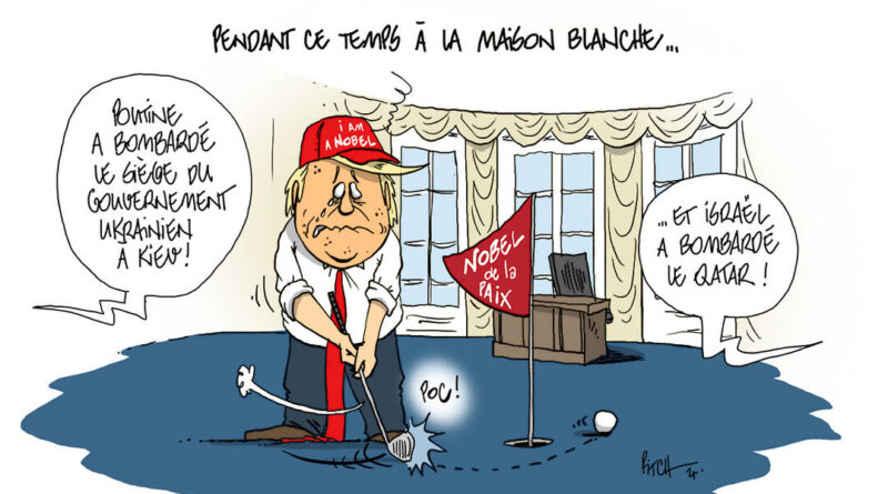Le dessin de la semaine: la pusillanimité de Trump commence à se voir - Heidi.news