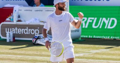 Le tennisman francilien Corentin Moutet rejoint l'équipe de France de tennis pour la Coupe Davis - ici