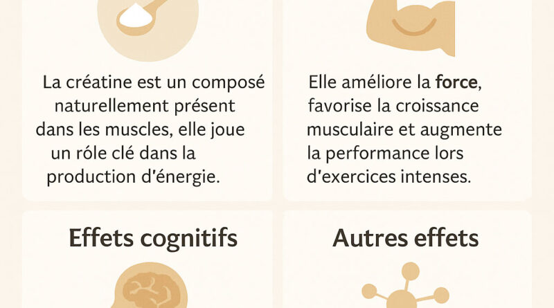 Les effets de la créatine au-delà de la musculation