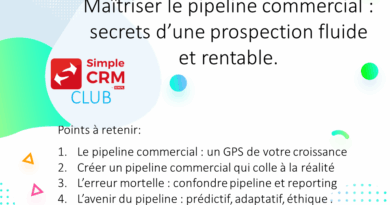 Maîtriser le pipeline commercial : secrets d'une prospection fluide et rentable. - blog marketing 