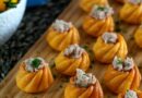 mini spirales à la tomate et aux rillettes