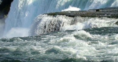 Canada, nature, mountains, Niagara Falls, Northern Lights, maple leaf, cityscape