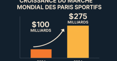 Paris sportifs : croissance mondiale - CoinSharp