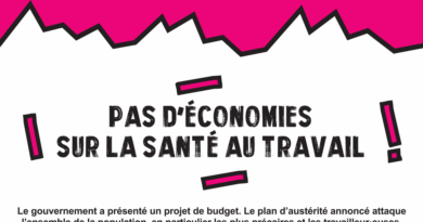 Pas d'économies sur la santé au travail !