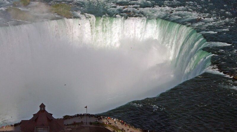Canada, nature, mountains, Niagara Falls, Northern Lights, maple leaf, cityscape