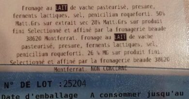 Rappel Consommateur - Détail Bleu de Beaude cremeux U