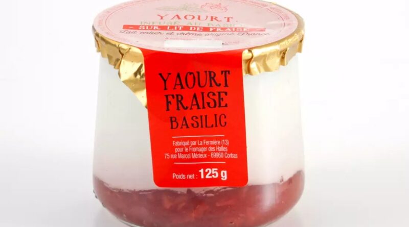 Rappel Consommateur - Détail Yaourt fraise basilic 125g sans marque