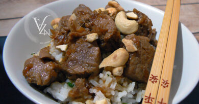 Riz sauté et porc à l’asiatique slider