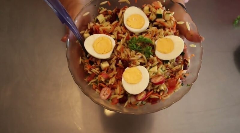 Salade composée aux petites pâtes  Vidéo 47/Saison2  #recettefacile #entrée froide