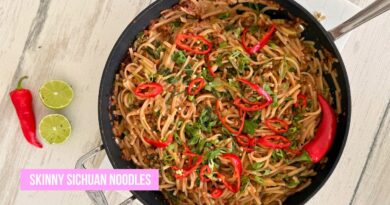 Skinny Sichuan Noodles | Spicy Vegan Stir-Fry Inspired by Chinese Cuisine