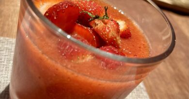 Soupe de 🍓 fraises fraîches