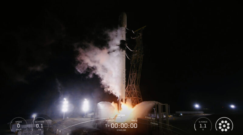 A brand-new SpaceX Falcon 9 rocket launches 24 Starlink satellites to orbit from California's Vandenberg Space Force Base on Sept. 2, 2025.